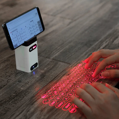 Mini Wireless Laser Projection Keyboard Bluetooth Virtual Keyboard & Mouse Function for Laptop Smartphone Keyboard Projector